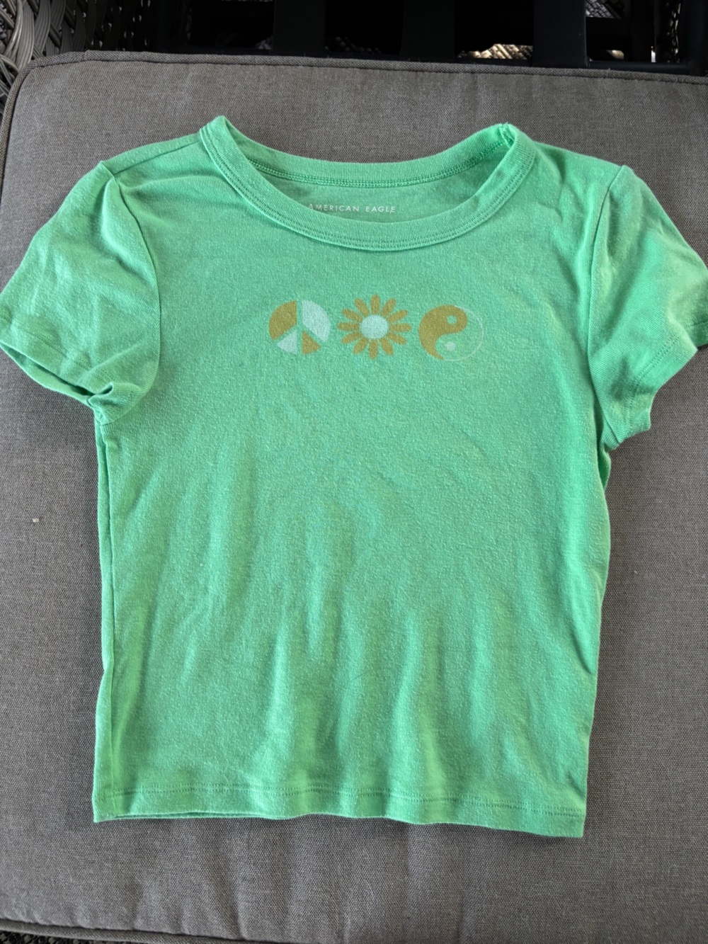 American Eagle Outfitters Mint Green Short Sleeve Graphic Tee